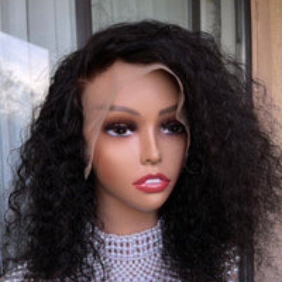 13"4 DEEP WAVE FRONTAL TRANSPARENT LACE - BLACK 16"
